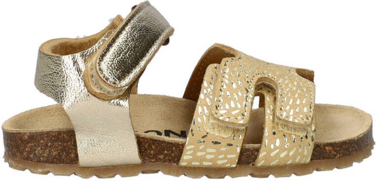 Nelson Kids leren sandalen goud