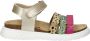 Nelson Kids leren sandalen goud groen roze Multi Meisjes Leer Meerkleurig 33 - Thumbnail 1