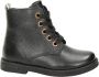 Nelson Kids leren veterboots zwart Meisjes Leer Dierenprint 23 - Thumbnail 1