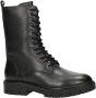 Nelson Kids leren veterboots zwart Meisjes Leer 35 - Thumbnail 1