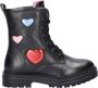 Nelson Kids leren veterboots zwart - Thumbnail 1