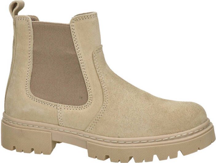 Nelson Kids nubuck chelsea boots beige