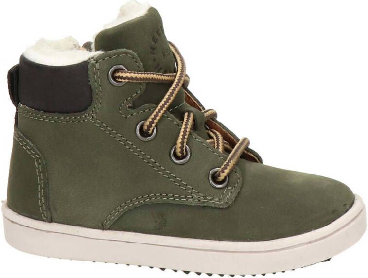 Nelson Kids nubuck veterboots kaki