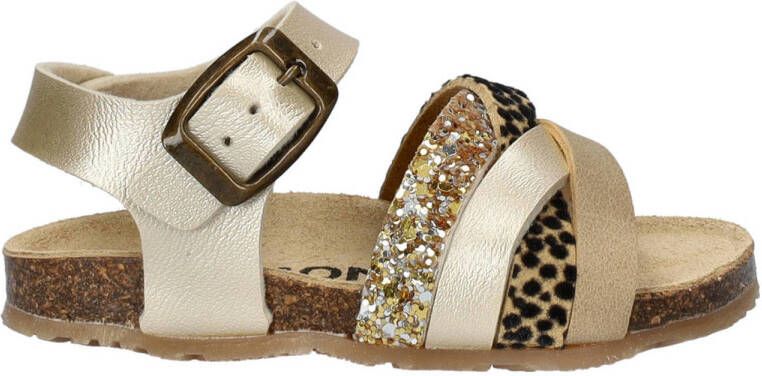 Nelson Kids sandalen goud Meisjes Imitatieleer Meerkleurig 23