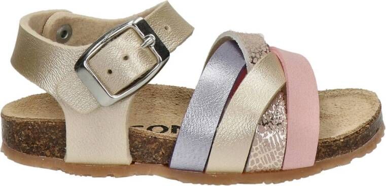 Nelson Kids sandalen goud roze Meisjes Imitatieleer Meerkleurig 20