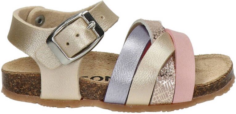 Nelson Kids sandalen goud roze Meisjes Imitatieleer Meerkleurig 20