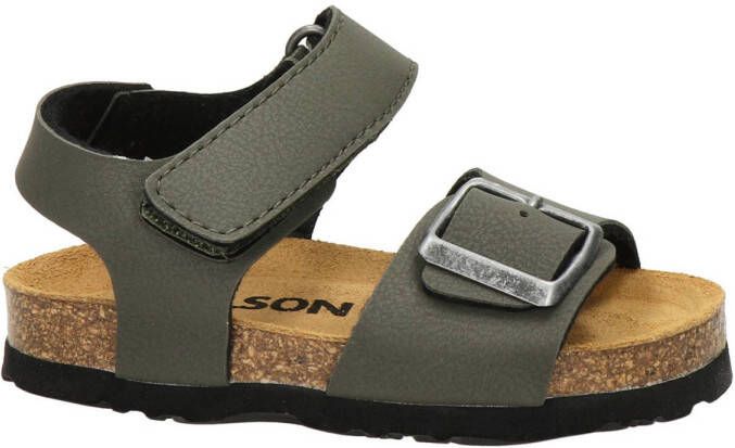 Nelson Kids sandalen kaki Groen Jongens Imitatieleer Effen 30