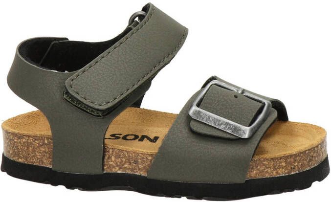 Nelson Kids sandalen kaki Groen Jongens Imitatieleer Effen 34