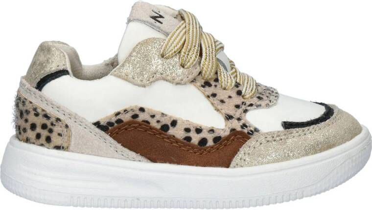 Nelson Kids sneakers beige wit Meisjes Imitatieleer 26
