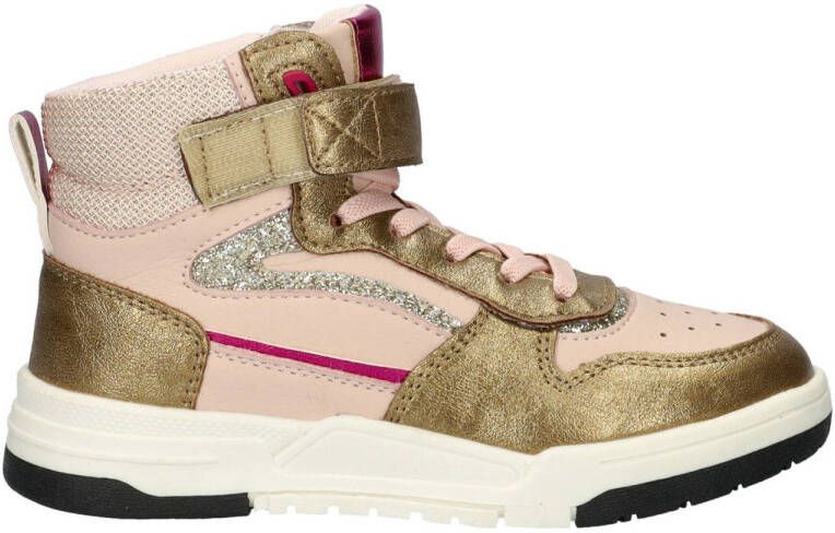 Nelson Kids sneakers goud Meisjes Imitatieleer Meerkleurig 35