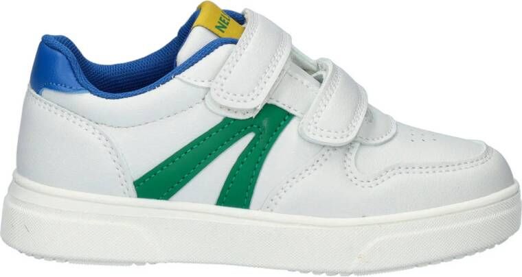 Nelson Kids sneakers wit groen blauw Jongens Imitatieleer Meerkleurig 28