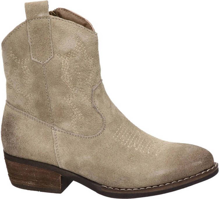 Nelson Kids suède cowboylaarzen beige