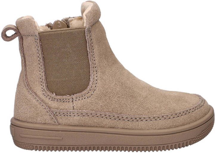 Nelson Kids suède enkelboots taupe