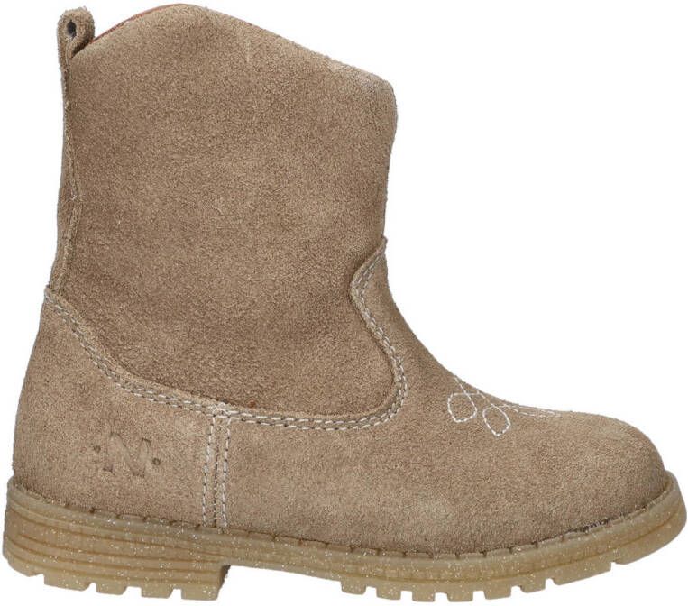 Nelson Kids suède laarzen beige