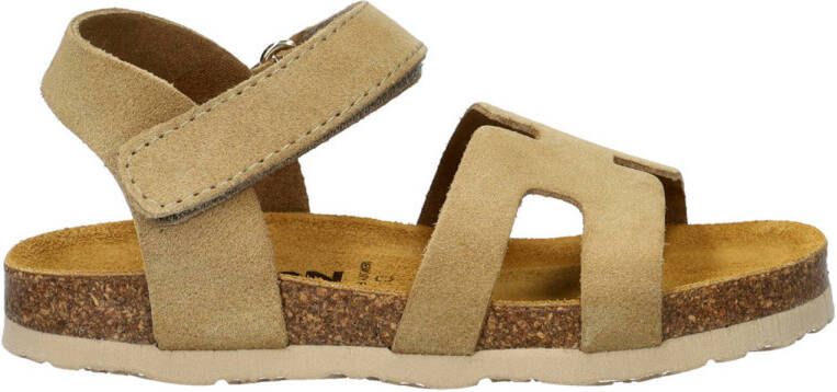 Nelson Kids suède sandalen beige