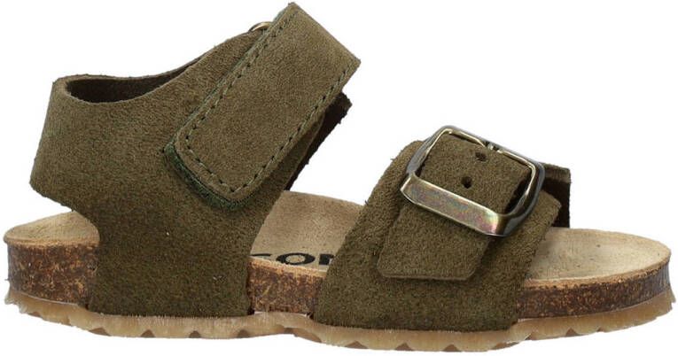 Nelson Kids suède sandalen groen Jongens Suede Effen 28