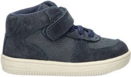 Nelson Kids suède sneakers donkerblauw Effen