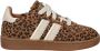Nelson Kids suède sneakers met panterprint cognac - Thumbnail 1
