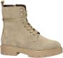 Nelson Kids suede veterlaarzen beige - Thumbnail 1