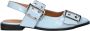 Nelson lak slingback loafers lichtblauw - Thumbnail 1