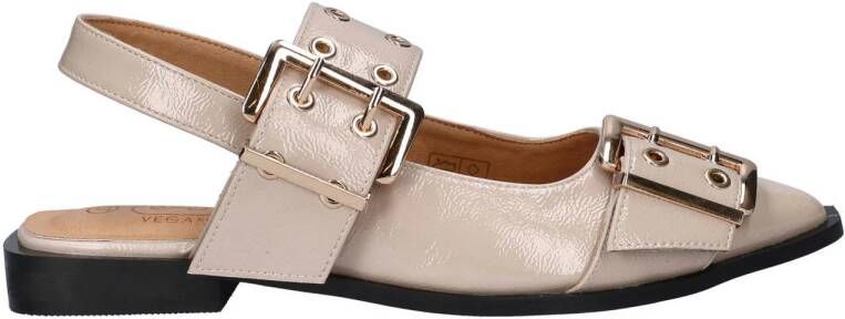 Nelson lak slingback loafers taupe