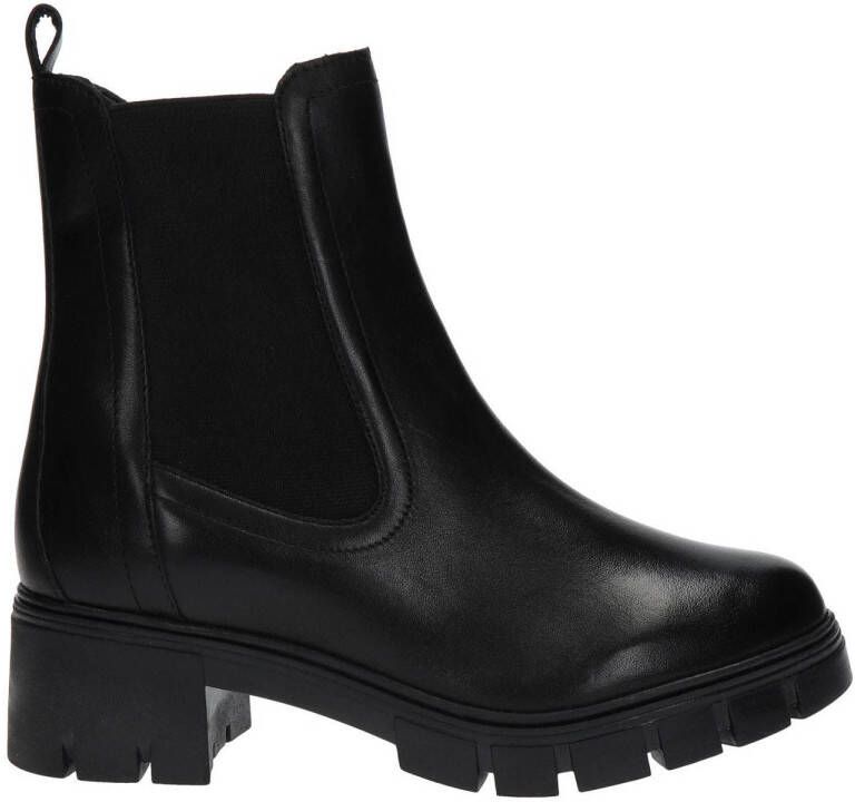 Nelson leren chelsea boots zwart