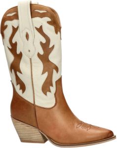 Nelson leren cowboylaarzen cognac