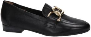 Nelson leren loafers met ketting zwart