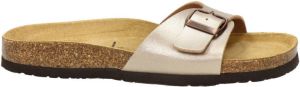 Nelson leren slippers brons