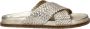 Nelson leren slippers goud - Thumbnail 1