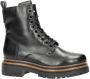 Nelson leren veterboots zwart - Thumbnail 1