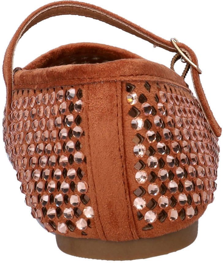 Nelson ballerina's met strass cognac - Foto 2