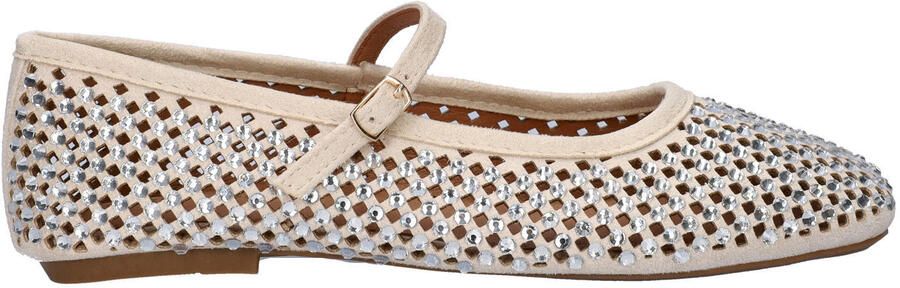 Nelson ballerina's met strass ecru