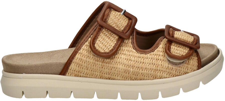 Nelson Flex rieten slippers naturel