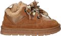 Nelson gevoerde suède veterboots cognac - Cognac