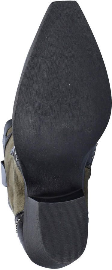 Nelson imitatieleren leren cowboy boots blokhak kaki - Foto 2