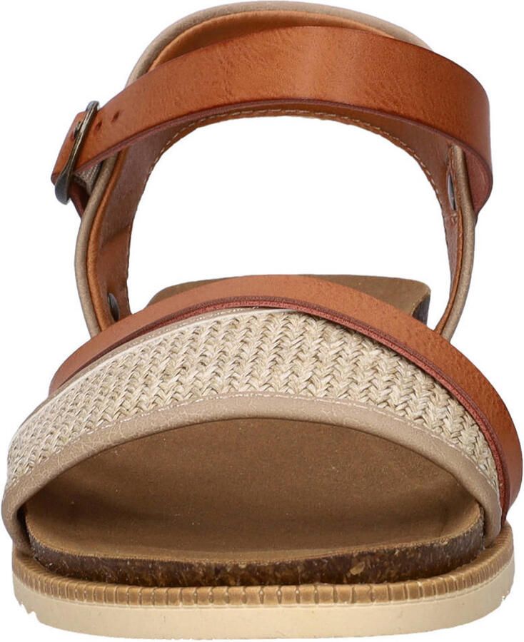 Nelson imitatieleren sandalen cognac beige - Foto 2