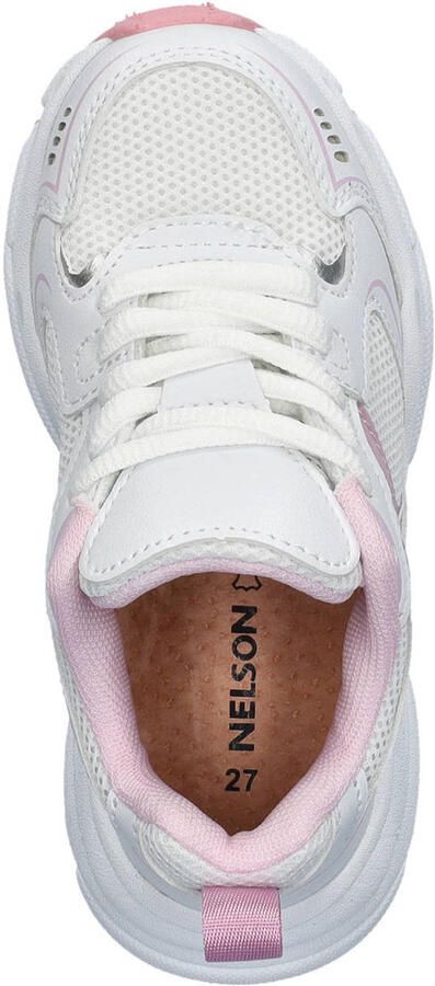 Nelson Kids chunky sneakers wit roze - Foto 3