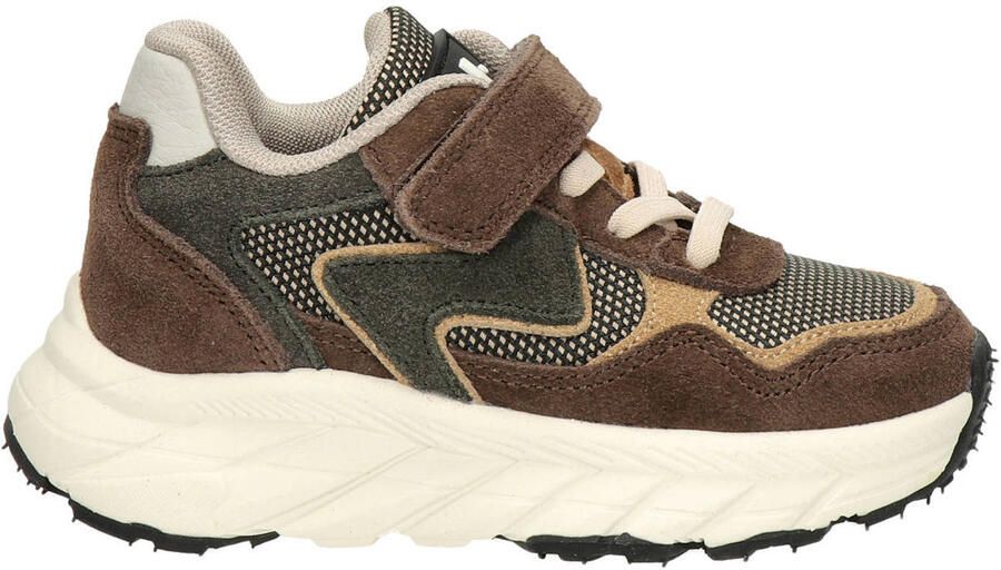 Nelson Kids chunky suède sneakers bruin