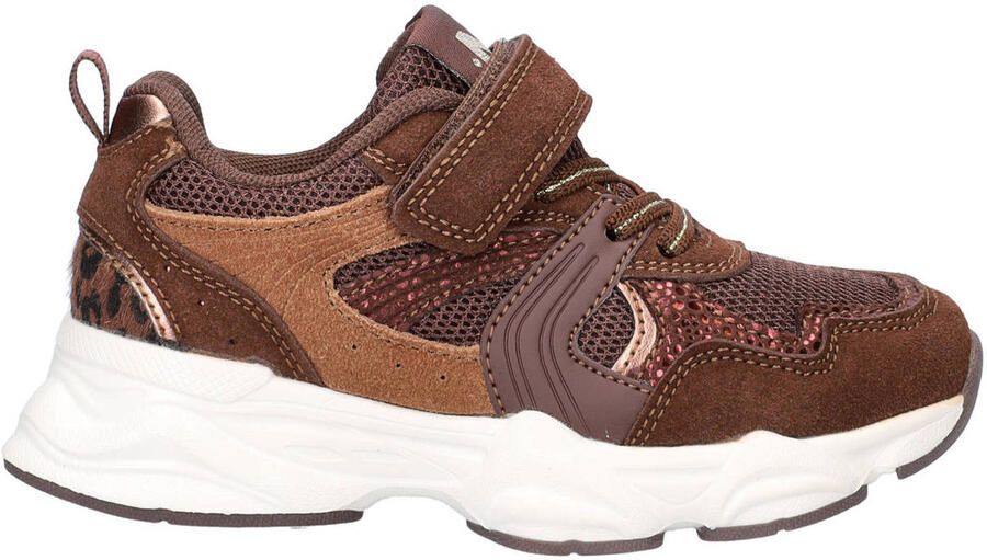 Nelson Kids chunky suède sneakers bruin