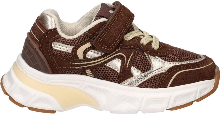 Nelson Kids chunky suède sneakers bruin