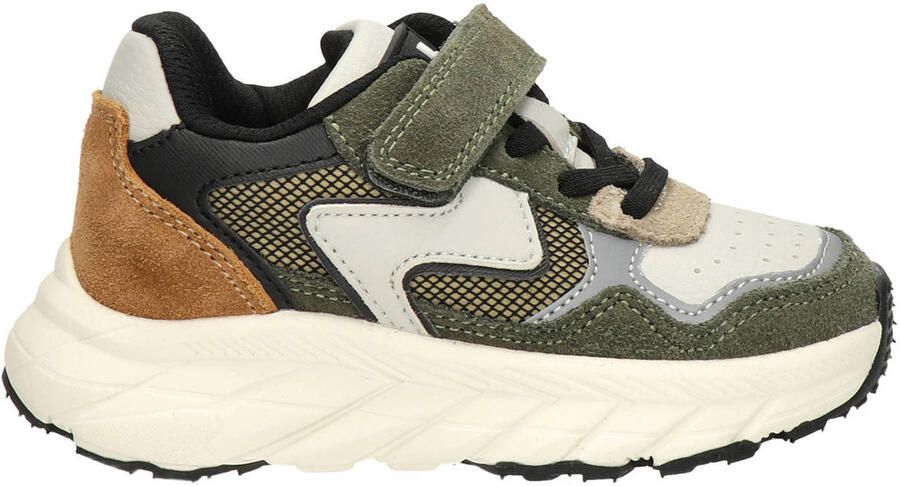 Nelson Kids chunky suède sneakers kaki