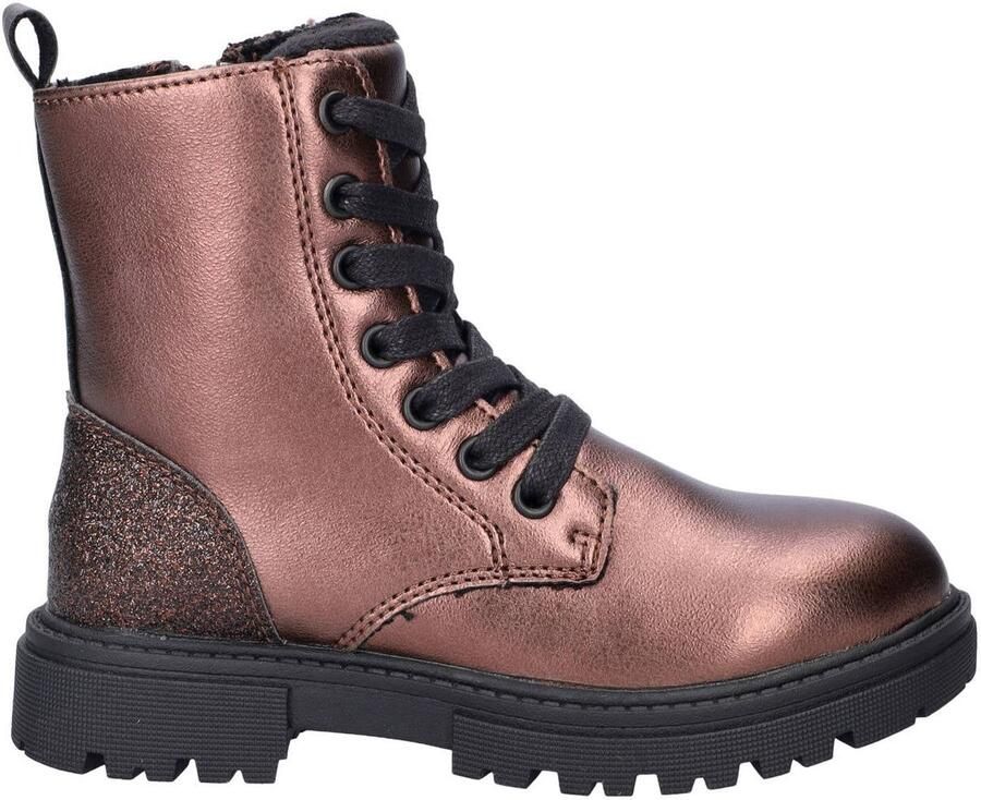 Nelson Kids enkelboots met profielzool brons