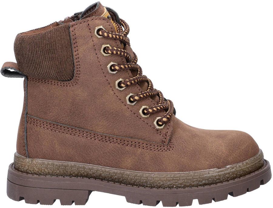 Nelson Kids enkelboots met profielzool bruin