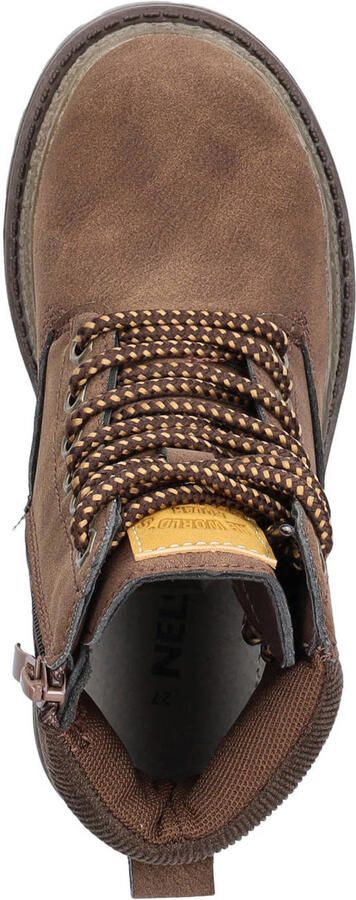 Nelson Kids enkelboots met profielzool bruin - Foto 3