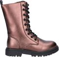 Nelson Kids enkelboots met profielzool bruin metallic Meisjes Imitatieleer - Bruin
