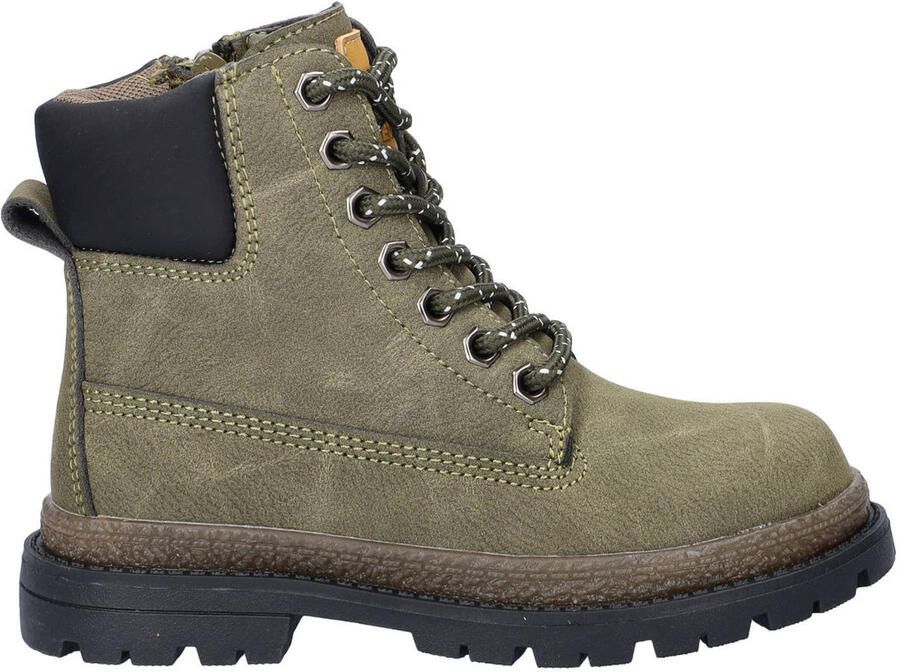 Nelson Kids enkelboots met profielzool kaki
