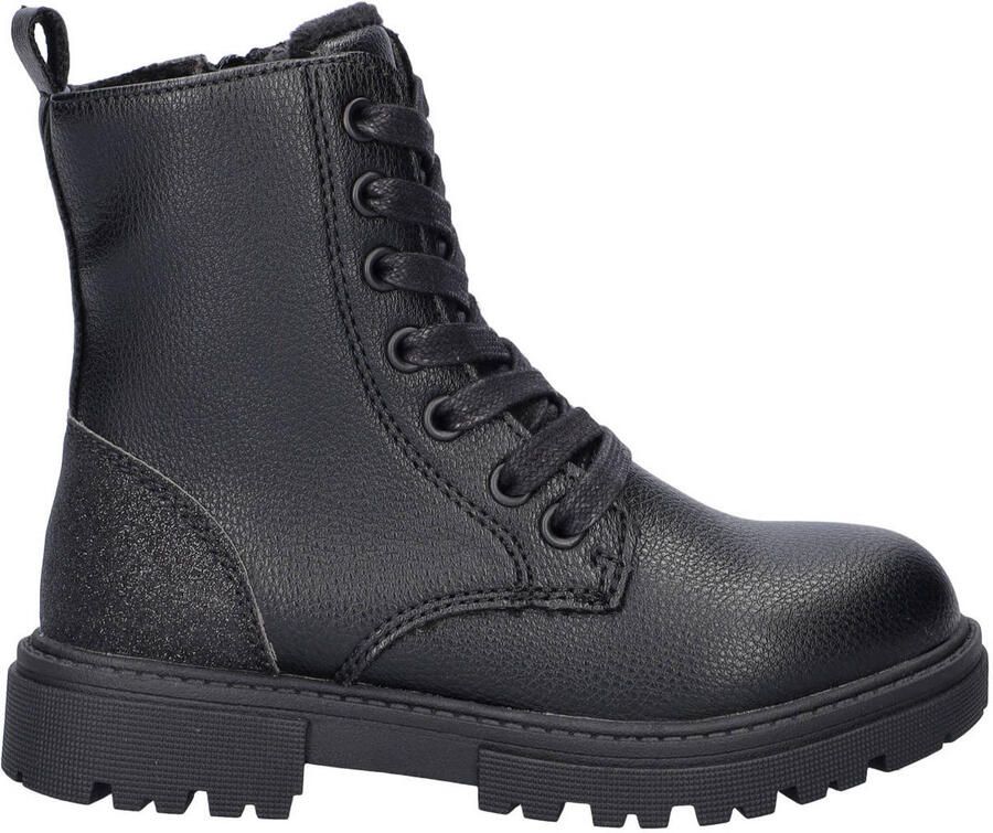 Nelson Kids enkelboots met profielzool zwart