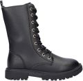 Nelson Kids enkelboots met profielzool zwart Meisjes Imitatieleer Effen - Zwart