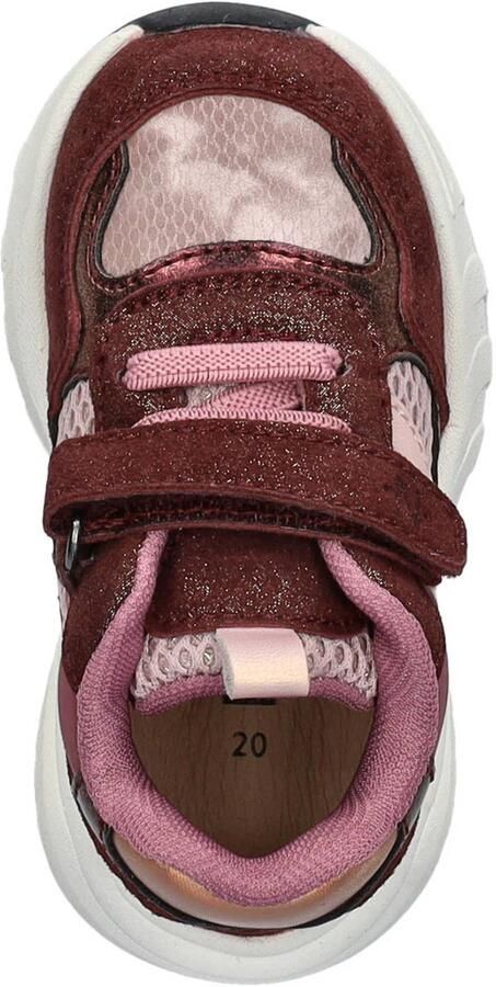 Nelson Kids imitatieleren sneakers bordeaux - Foto 3
